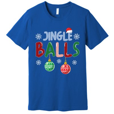 Jingle Balls Tinsel Tits Funny Matching Couple Christmas Gift Premium T-Shirt