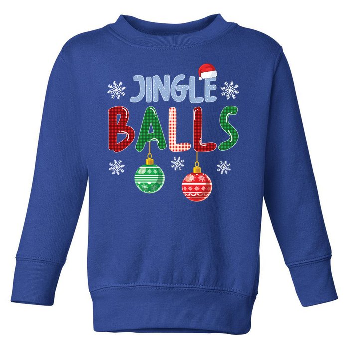 Jingle Balls Tinsel Tits Funny Matching Couple Christmas Gift Toddler Sweatshirt