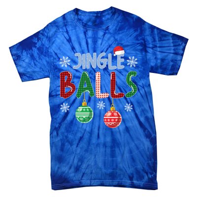 Jingle Balls Tinsel Tits Funny Matching Couple Christmas Gift Tie-Dye T-Shirt