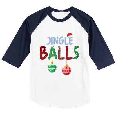 Jingle Balls Tinsel Tits Funny Matching Couple Christmas Gift Baseball Sleeve Shirt