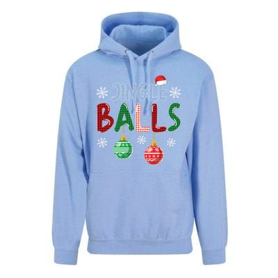 Jingle Balls Tinsel Tits Funny Matching Couple Christmas Gift Unisex Surf Hoodie