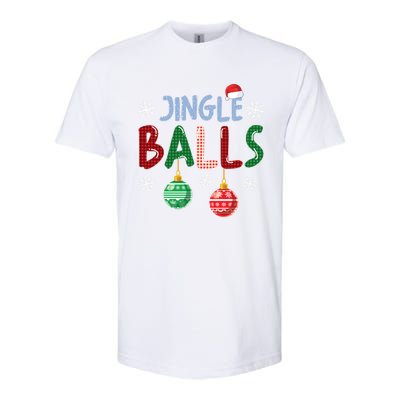 Jingle Balls Tinsel Tits Funny Matching Couple Christmas Gift Softstyle CVC T-Shirt