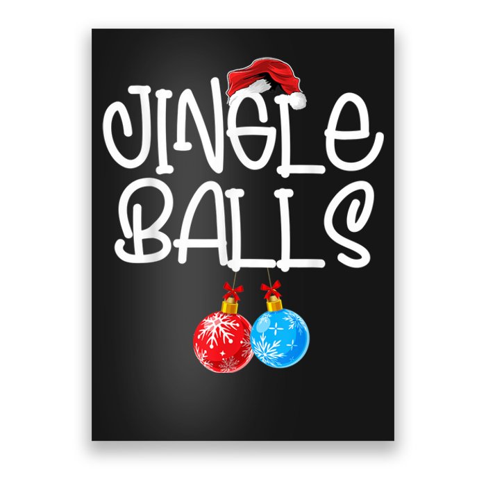 Jingle Balls Tinsel Tits Couple Funny Christmas Matching Poster