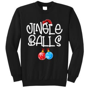 Jingle Balls Tinsel Tits Couple Funny Christmas Matching Tall Sweatshirt