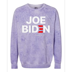 Joe Biden Touched Me Funny 4th of July Colorblast Crewneck Sweatshirt