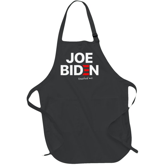 Joe Biden Touched Me Funny 4th of July Full-Length Apron With Pockets