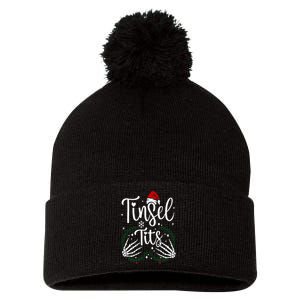 Jingle Balls Tinsel Tits Matching Christmas Couples Pom Pom 12in Knit Beanie