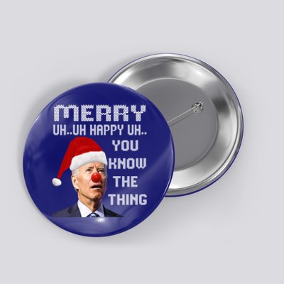 Joe Biden Ugly Christmas Sweater For And Funny Ugly Cute Gift Button