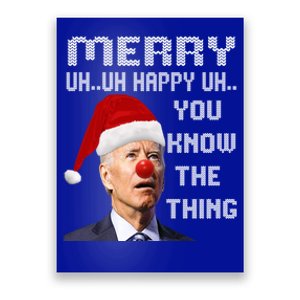 Joe Biden Ugly Christmas Sweater For And Funny Ugly Cute Gift Poster