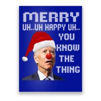 Joe Biden Ugly Christmas Sweater For And Funny Ugly Cute Gift Poster