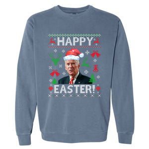 Joe Biden Ugly Christmas Biden Christmas Gift Garment-Dyed Sweatshirt