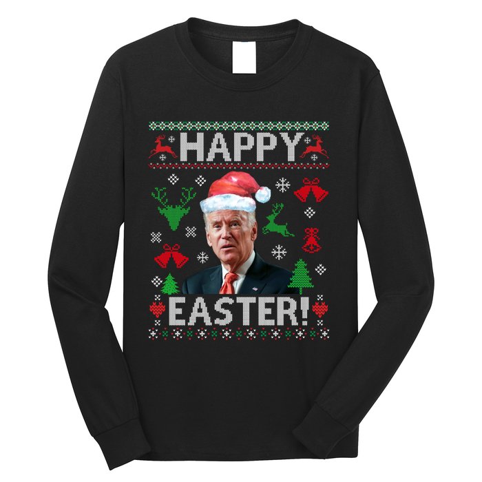 Joe Biden Ugly Christmas Sweater, Biden Christmas Sweater Long Sleeve Shirt