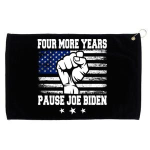 Joe Biden Us Flag Funny Quote Saying Four More Years Pause Grommeted Golf Towel