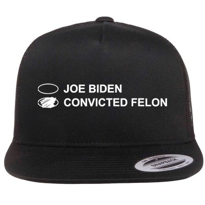 Joe Biden Vs Convicted Felon Funny Ballot Paper Voting Humor Flat Bill Trucker Hat