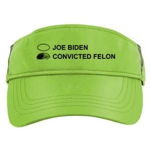 Joe Biden Vs Convicted Felon Funny Ballot Paper Voting Humor Adult Drive Performance Visor