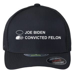 Joe Biden Vs Convicted Felon Funny Ballot Paper Voting Humor Flexfit Unipanel Trucker Cap