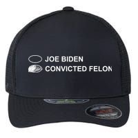 Joe Biden Vs Convicted Felon Funny Ballot Paper Voting Humor Flexfit Unipanel Trucker Cap