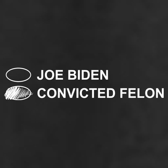 Joe Biden Vs Convicted Felon Funny Ballot Paper Voting Humor Microfiber Hand Towel