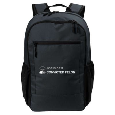 Joe Biden Vs Convicted Felon Funny Ballot Paper Voting Humor Daily Commute Backpack