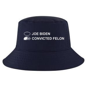 Joe Biden Vs Convicted Felon Funny Ballot Paper Voting Humor Cool Comfort Performance Bucket Hat