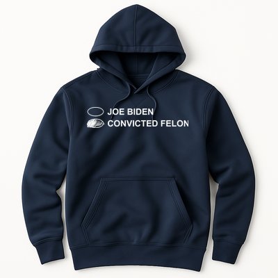 Joe Biden Vs Convicted Felon Funny Ballot Paper Voting Humor Hoodie