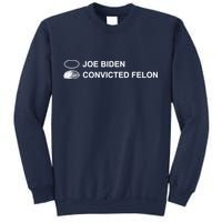 Joe Biden Vs Convicted Felon Funny Ballot Paper Voting Humor Sweatshirt