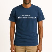 Joe Biden Vs Convicted Felon Funny Ballot Paper Voting Humor Tall T-Shirt