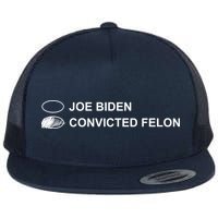 Joe Biden Vs Convicted Felon Funny Ballot Paper Voting Humor Flat Bill Trucker Hat