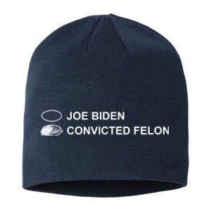 Joe Biden Vs Convicted Felon Funny Ballot Paper Voting Humor Sustainable Beanie