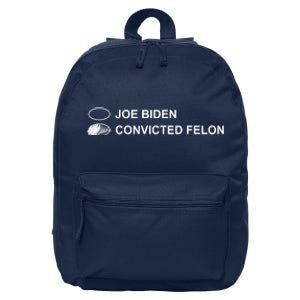 Joe Biden Vs Convicted Felon Funny Ballot Paper Voting Humor 16 in Basic Backpack