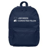 Joe Biden Vs Convicted Felon Funny Ballot Paper Voting Humor 16 in Basic Backpack