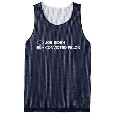 Joe Biden Vs Convicted Felon Funny Ballot Paper Voting Humor Mesh Reversible Basketball Jersey Tank