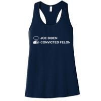 Joe Biden Vs Convicted Felon Funny Ballot Paper Voting Humor Womens Tank Top