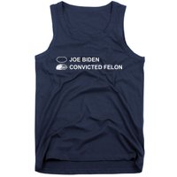 Joe Biden Vs Convicted Felon Funny Ballot Paper Voting Humor Tank Top