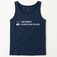Joe Biden Vs Convicted Felon Funny Ballot Paper Voting Humor Tank Top