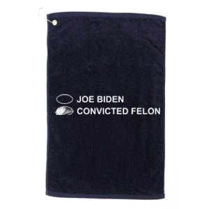 Joe Biden Vs Convicted Felon Funny Ballot Paper Voting Humor Platinum Collection Golf Towel