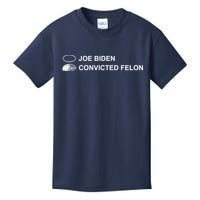 Joe Biden Vs Convicted Felon Funny Ballot Paper Voting Humor Kids T-Shirt