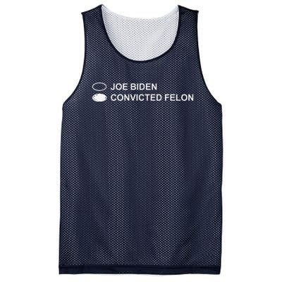 Joe Biden Vs Convicted Felon Ballot Paper Voting For Trump Mesh Reversible Basketball Jersey Tank