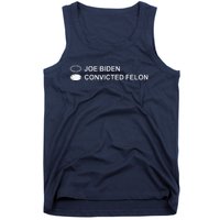 Joe Biden Vs Convicted Felon Ballot Paper Voting For Trump Tank Top