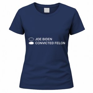 Joe Biden Vs Convicted Felon Ballot Paper Voting For Trump Women's T-Shirt