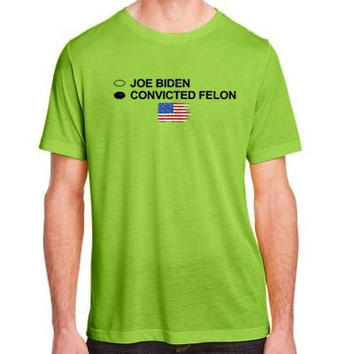 Joe Biden Vs Convicted Felon Funny Ballot Paper Voting Humor Adult ChromaSoft Performance T-Shirt