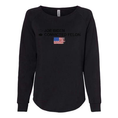 Joe Biden Vs Convicted Felon Funny Ballot Paper Voting Humor Womens California Wash Sweatshirt