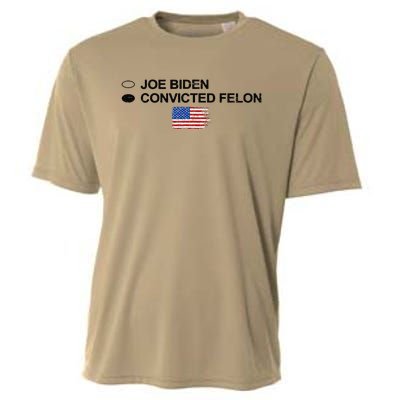 Joe Biden Vs Convicted Felon Funny Ballot Paper Voting Humor Cooling Performance Crew T-Shirt