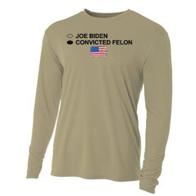 Joe Biden Vs Convicted Felon Funny Ballot Paper Voting Humor Cooling Performance Long Sleeve Crew