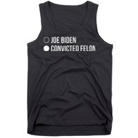 Joe Biden Vs Convicted Felon Funny Ballot Paper Voting Humor Tank Top