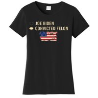 Joe Biden Vs Convicted Felon Funny Ballot Paper Voting Women's T-Shirt