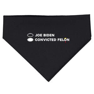 Joe Biden Vs Convicted Felon Funny Ballot Paper Voting Humor USA-Made Doggie Bandana