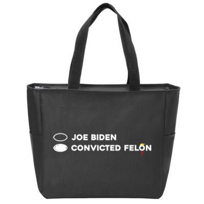 Joe Biden Vs Convicted Felon Funny Ballot Paper Voting Humor Zip Tote Bag