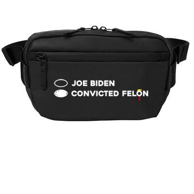 Joe Biden Vs Convicted Felon Funny Ballot Paper Voting Humor Crossbody Pack