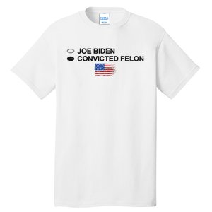 Joe Biden Vs Felon Funny Ballot Paper Design Tall T-Shirt